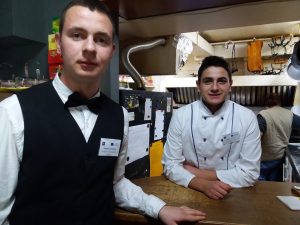 Restoran Gabara, učenici na stručnoj praksi