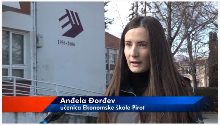 Анђела Ђорђев на листи надарених ученика за 2021/2022. годину